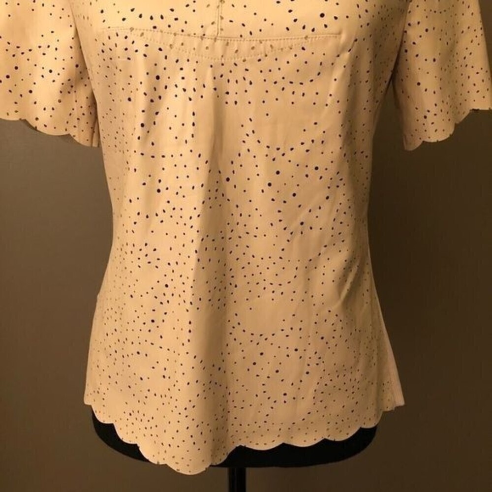 BCBGMAXAZRIA TALUM Blouse Faux Leather - Picture 4 of 6